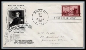 US FDC # 944 3c New Mexico ArtCraft Sm. Cancel , 9b234 - Picture 1 of 2