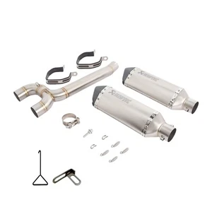 Modified Exhaust System Mid Link Pipe Slip On For Yamaha FZ6 FAZER 2004-2011 - Picture 1 of 7