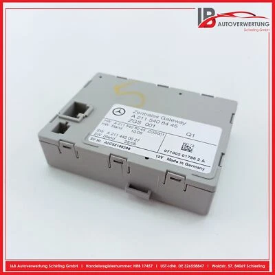 MERCEDES BENZ CLS C219 350 CGI Steuergerät Zentrales Gateway A2115408445 - Immagine 1 di 3