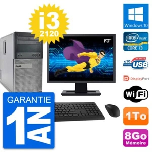 PC tour DELL 990 Bildschirm 19 " Intel i3-2120 RAM 8Go Festplatte 1To Windows 10 - Bild 1 von 7