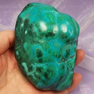 Large polished piece Chrysocolla with Malachite 'Heal Rifts' 622g SN51149 - Picture 1 of 4