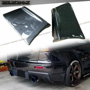 For 08-13 LANCER EVO X 10TH Sedan FRP w/ Carbon Fiber Rear Two Side Cover Set - Picture 1 of 4