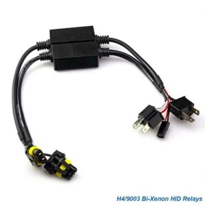 2pcs Easy Relay Harness For H4 9003 Hi/Lo Bi-Xenon HID Bulbs Wiring Controllers - Picture 1 of 6