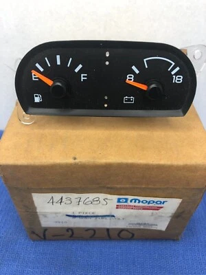 NOS Fuel / Volt Gauge 1990-1994 Dodge Shadow Gas / Voltmeter Gauge Mopar 4437685 - Image 1 of 4