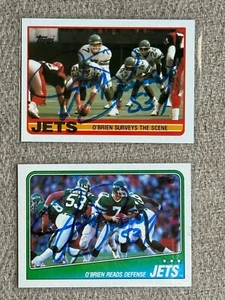 2x Jim Sweeney SIGNED Autographed NY Jets Topps Cards - Picture 1 of 1