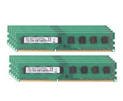 DDR3 40 GB RAM 10X 4 GB PC3-10600 1333Mhz 240PIN DIMM Desktop Memory NON-ECC - Image 1 of 4