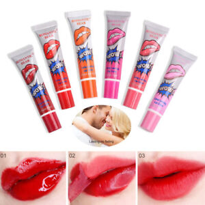 6 Colors Lip Gloss Mouth Stain Tear Peel Off Mask Long Lasting Lipstick Makeup