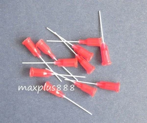 PP Stumpfe Flexible Dosiernadeln Spritze Nadelspitzen 1" 150 Stück 25Ga Rot - Bild 1 von 2