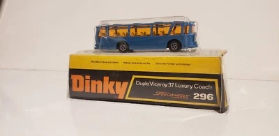 Original Vintage Dinky Toys cast metal Duple Viceroy 37 Luxury Coach Bus #296   - Image 1 of 2