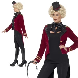 Disfraz Ringmaster Circo Showman Vestido Elegante Conjunto Nuevo Reino Unido 8-18 - Imagen 1 de 6