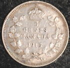 1915 Canada 5 Cents VF Key Date