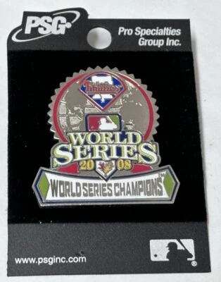 Philadelphia Phillies  Pin 2008 World Series Champions  Lapel Pin - Image 1 of 2