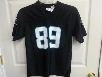 Camiseta deportiva de fútbol americano juvenil grande réplica Steve Smith # 89 de colección NFL Carolina Panthers Foto 1 de 4