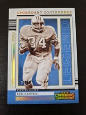 Earl Campbell 2021 Panini Contenders Football Card /10 Gold Legendary Oilers NFL