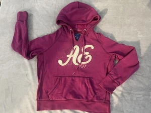 Vintage American Eagle Outfitters Logo Pullover Hoodie Sweatshirt, sz Large - Picture 1 of 7