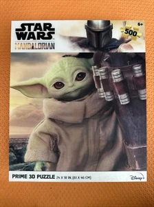 Disney Star Wars The Mandalorian Baby Yoda Prime 3D Jigsaw Puzzle 500 Pieces - Picture 1 of 2