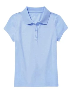 Jumpstart Girls' School Uniform Shirt - Short Sleeve Polo T-Shirt Size 6/7 - Picture 1 of 3