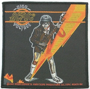 AC/DC High Voltage sew-on cloth patch 100mm x 95mm (rz) - Picture 1 of 1