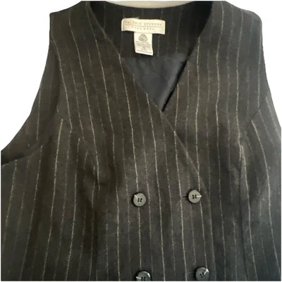 Vintage Valerie  Steven’s 100% Wool Black Sweater Dress Button Down - Image 1 of 4