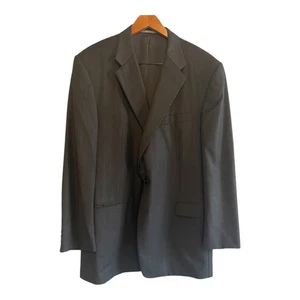 Traje Hickey Freeman Para Hombre Talla 50L Lana Loro Piana 2 Botones Gris Rayas 2 piezas - Imagen 1 de 7