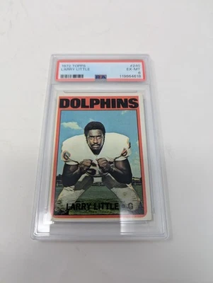 1972 Topps Larry Little #240 PSA 6 HOF Rookie RC - Image 1 of 2