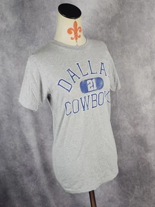 Dallas Cowboys Shirt Gray Casual #21 Elliott Smith Football Cotton Blend Mens S - Picture 1 of 10