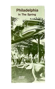 Brochure vintage Philadelphia viaggio nella primavera 1960 zoo guida monorotaia - Foto 1 di 4