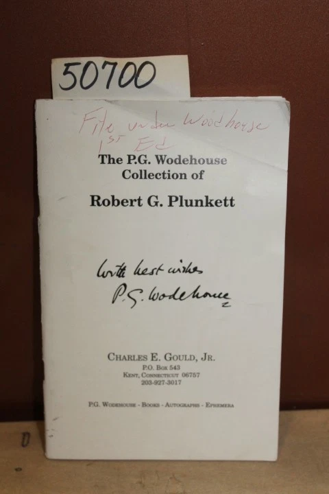 Gould, Jr. Charles E. The P. G. Wodehouse Collection... Foto 1 de 1