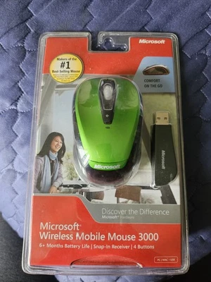 Microsoft Wireless Notebook Optical Mouse 3000 New/Sealed Pink Color - Image 1 of 2