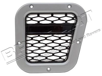 LAND ROVER DEFENDER XS AIR INTAKE GRILLE SILVER WITH BLACK MESH RIGHT DA1971 - Image 1 of 2