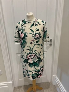 BURBERRY Silk Floral Dress UK10 - Picture 1 of 11