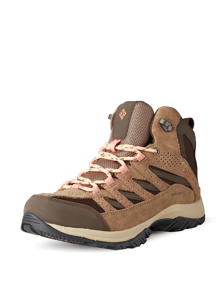 Columbia Crestwood Mid Waterproof Brown BL5371-231 Womens Size 8