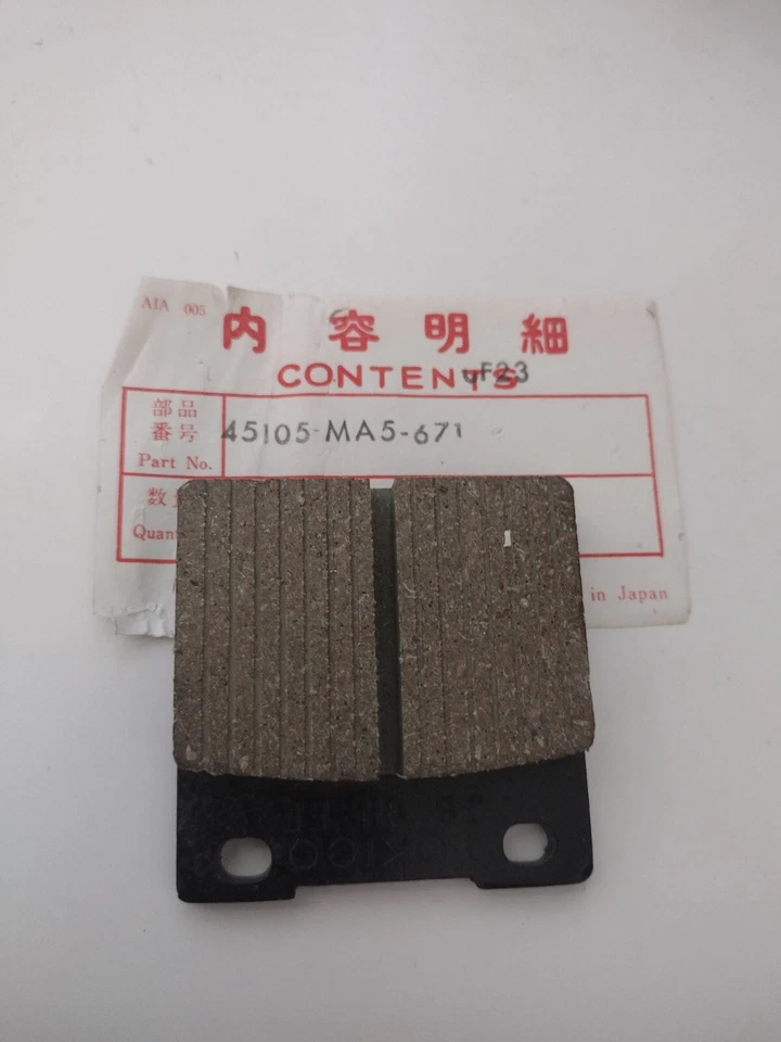 Pastilla de freno Honda 45105-MA5-671 (JB) (Tokiko) CB750C A CB650 A CB650C A CM400A A Foto 1 de 2