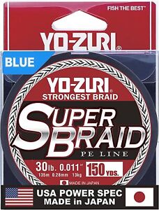 YO_ZURI SUPER BRAID-R1257 Top Quality Japanese Braid In Spools of 150yds
