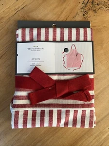 NEW - Threshold (2021) 100% Cotton Red Stripe Cooking Apron - 27” x 32" FreeShip - Picture 1 of 4