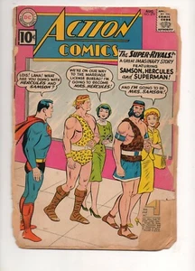 ¡Aplicación de cómics de acción #279 de Hércules y Sampson! ¡Super-Rivals 4 Lois! 1961 Low Grade - Imagen 1 de 3