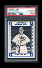 LUKE APPLING SIGNED 1980 TCMA ALL TIME CHICAGO WHITE SOX PSA/DNA AUTOGRAPHED