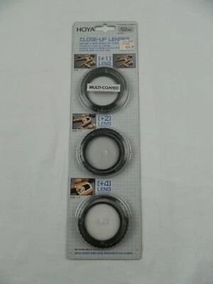 HOYA 52mm CLOSE-UP LENSES SET +1, +2, +4 FILTER   - Image 1 of 4