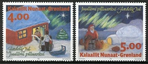 Greenland 1994, Christmas set VF MNH, Mi 254-255 - Picture 1 of 1