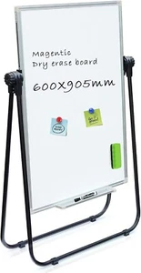 U-Stand Double-sided Whiteboard Flip chart Height Angle Adjustable 600X905 mm - Picture 1 of 9