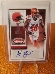 2015 Nate Orchard Panini Contenders Rookie Ticket Auto Football Card #179 Browns