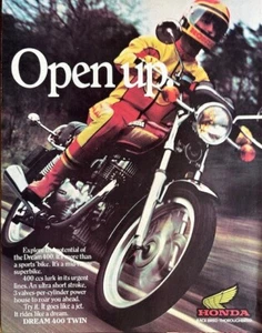 HONDA CB400T DREAM ORIGINAL 1978 COLOUR ADVERTISEMENT 28cm x 21cm - Picture 1 of 4