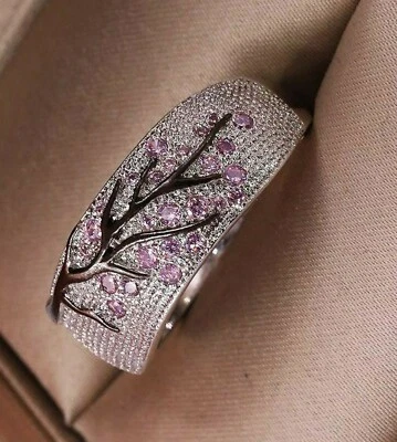 Anillo de boda/madre/árbol de la vida Tulia - rosa - varios tamaños Foto 1 de 4
