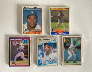 Milwaukee Brewers 1989 Topps Score Donruss Fleer Bowman base team sets-5 sets - Picture 1 of 6