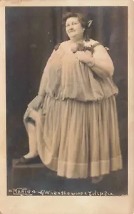 RPPC - Seitenschau Künstler - "Mamie" Fat Lady Echtfoto Postkarte um 1920 A53 - Bild 1 von 2