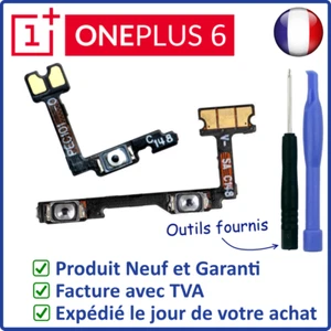 SET DES 2 NAPPES INTERNES DES BOUTONS POWER ON OFF ET VOLUME DU ONEPLUS 6 A6000 - Photo 1 sur 3