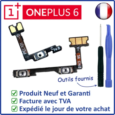 SET DES 2 NAPPES INTERNES DES BOUTONS POWER ON OFF ET VOLUME DU ONEPLUS 6 A6000