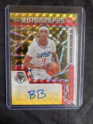 2021-22 Panini Mosaic Brandon Boston Jr. Mosaic Prizm Rookie RC Auto #RAM-BBJ - Image 1 of 2