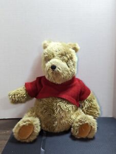 POOH CLASSIC Vintage Plush Bear Gund Disney Style# 7928 Red Sweater 12”