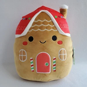 Squishmallow CASA the GINGERBREAD HOUSE 12" plush Holiday Christmas cookie RARE - Picture 1 of 7